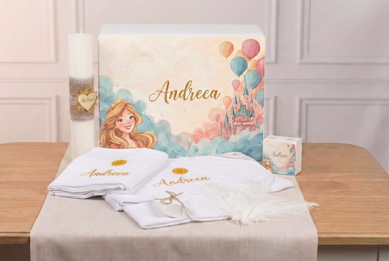 Trusou Printesa, trusou complet personalizat, trusou pentru fete complet