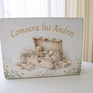comoara copii, cutie cadou comoara de amintiri, cutie lemn personalizata