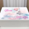 cufar de amintiri prentru fete, cutii de lemn personalizate printese, castel