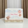cutie amintiri fete, cutie lemn personalizata, fata, ursulet, inimioare