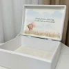 cutie lemn cadou fete, cutie lemn personalizata pentru fetite, cadou 1 an