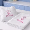 lenjerie patut personalizata cu roz, lenjerie patut fata, paturica pentru fete lenjerie patut personalizata cu roz, lenjerie patut fata, paturica pentru fete