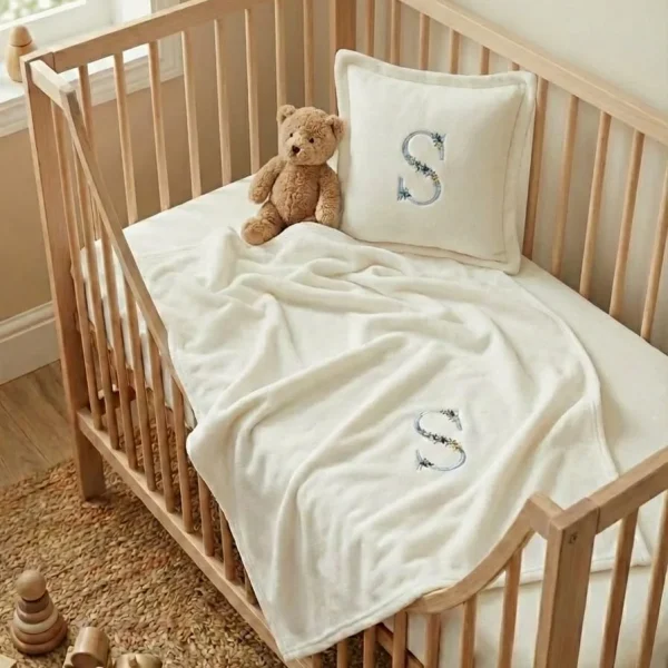 set perna si patura patut, perna personalizata cu nume, paturica broderie set perna si patura patut, perna personalizata cu nume, paturica broderie
