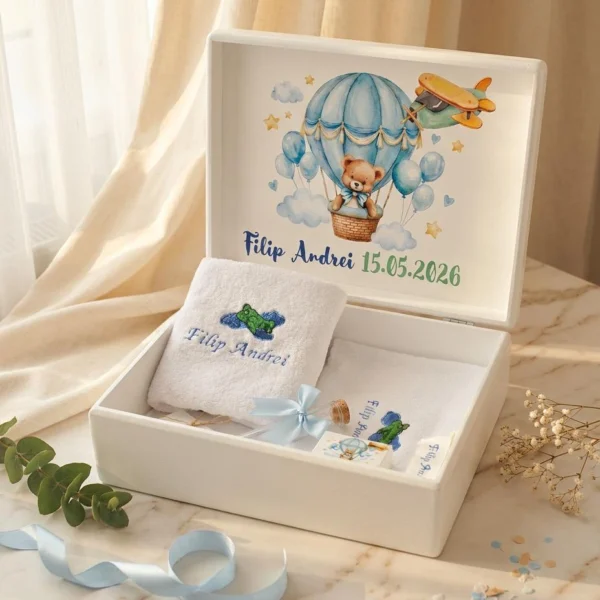 trusou baieti cu ursulet, trusou baiat ursulet, trusou personalizat