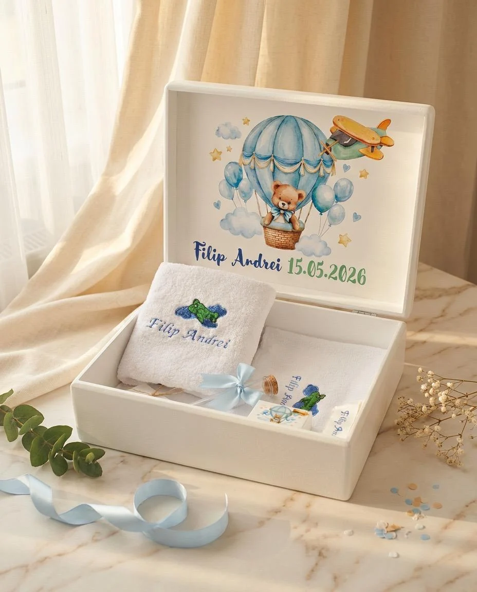 trusou baieti cu ursulet, trusou baiat ursulet, trusou personalizat