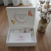 trusou botez pentru fete, trusou cutie de lemn trusou botez pentru fete, trusou cutie de lemn