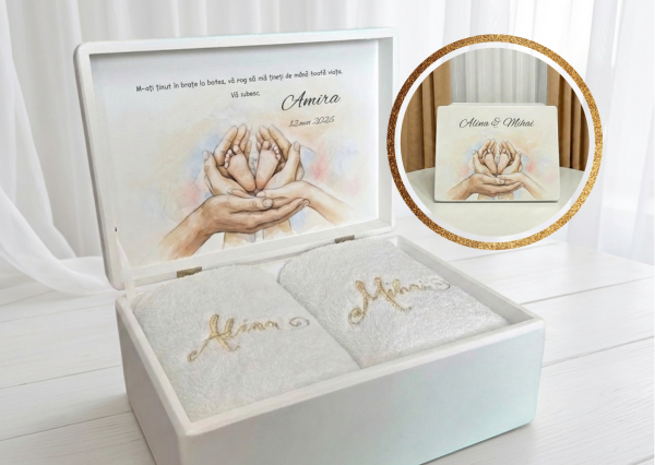 cadou nasi botez cu prosoape