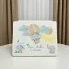 cutie amintiri elefantel, balon cu aer cald, cutie de lemn personalizata cu elefant, baloane