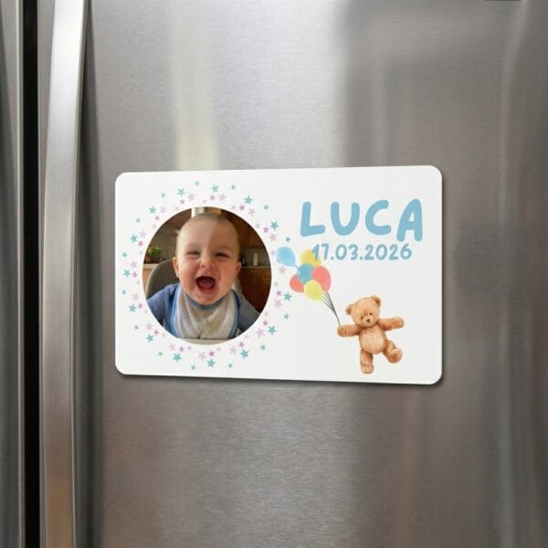 magneti botez, marturii botez, magneti personalizati cu poza