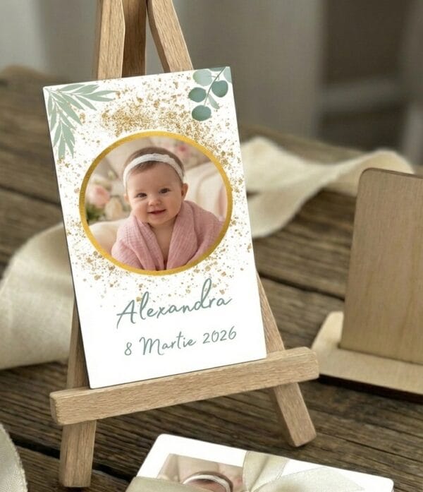 magneti de frigider personalizati, marturii botez magneti cu poza