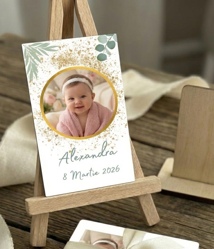 magneti de frigider personalizati, marturii botez magneti cu poza