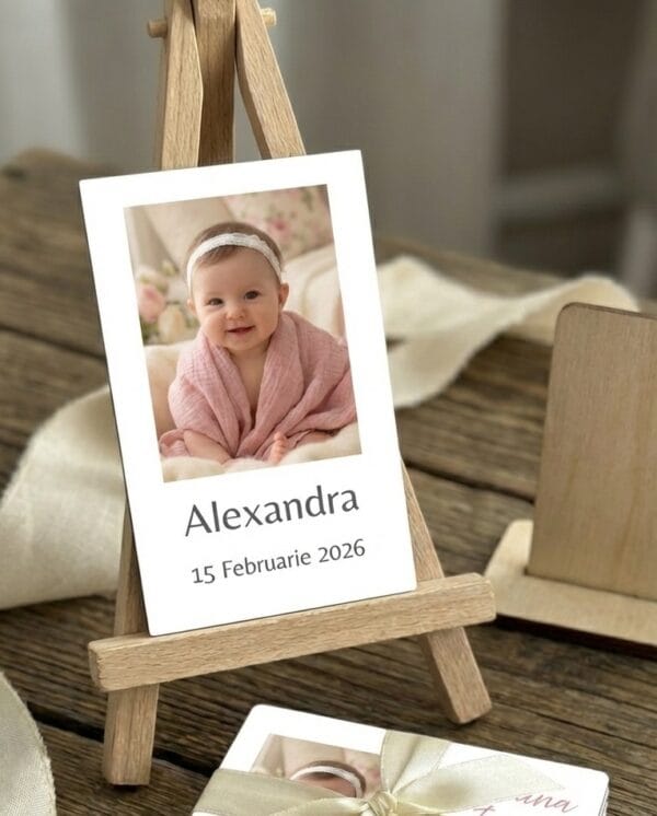 magneti personalizati, magneti cu poza bebe, marturii botez