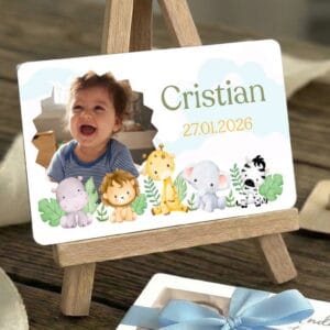 marturii botez safari, magneti botez safari, magneti personalizati