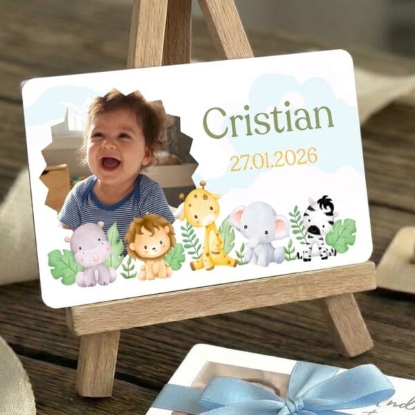 marturii botez safari, magneti botez safari, magneti personalizati