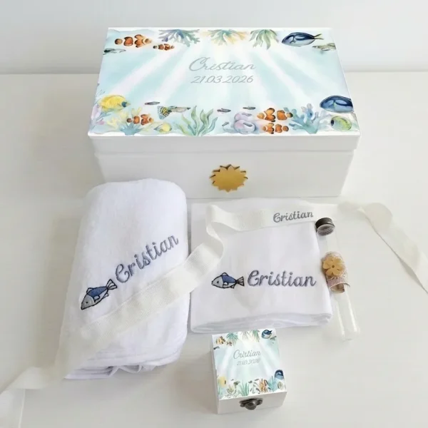 trusou botez acvariu pesti corali, trusou botez baieti