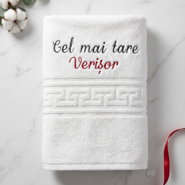 cadou verisor, cadou var, prosop brodat verisor