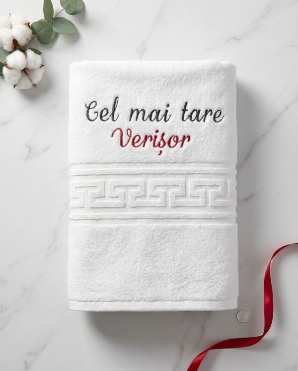 cadou verisor, cadou var, prosop brodat verisor