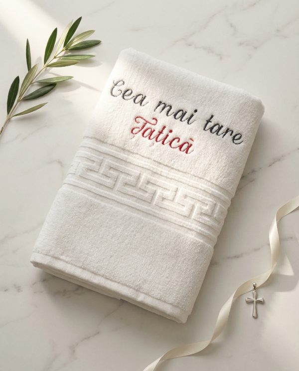 Prosop Brodat Cea Mai Tare Matusa, Cadou Personalizat de Aniversare