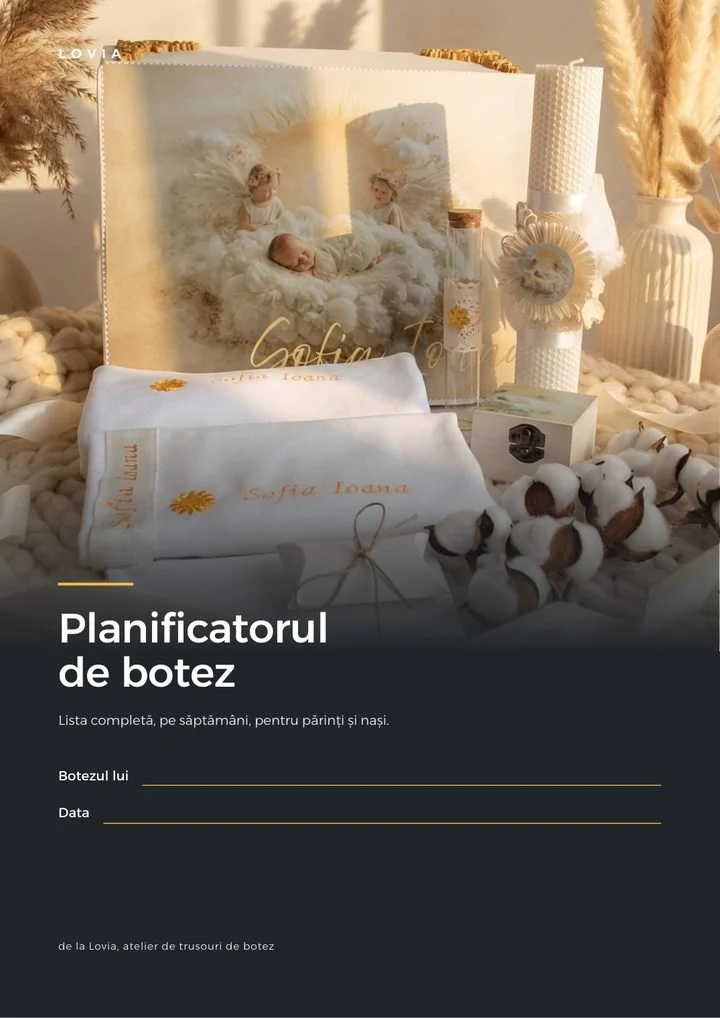 Coperta Planificatorului de botez Lovia
